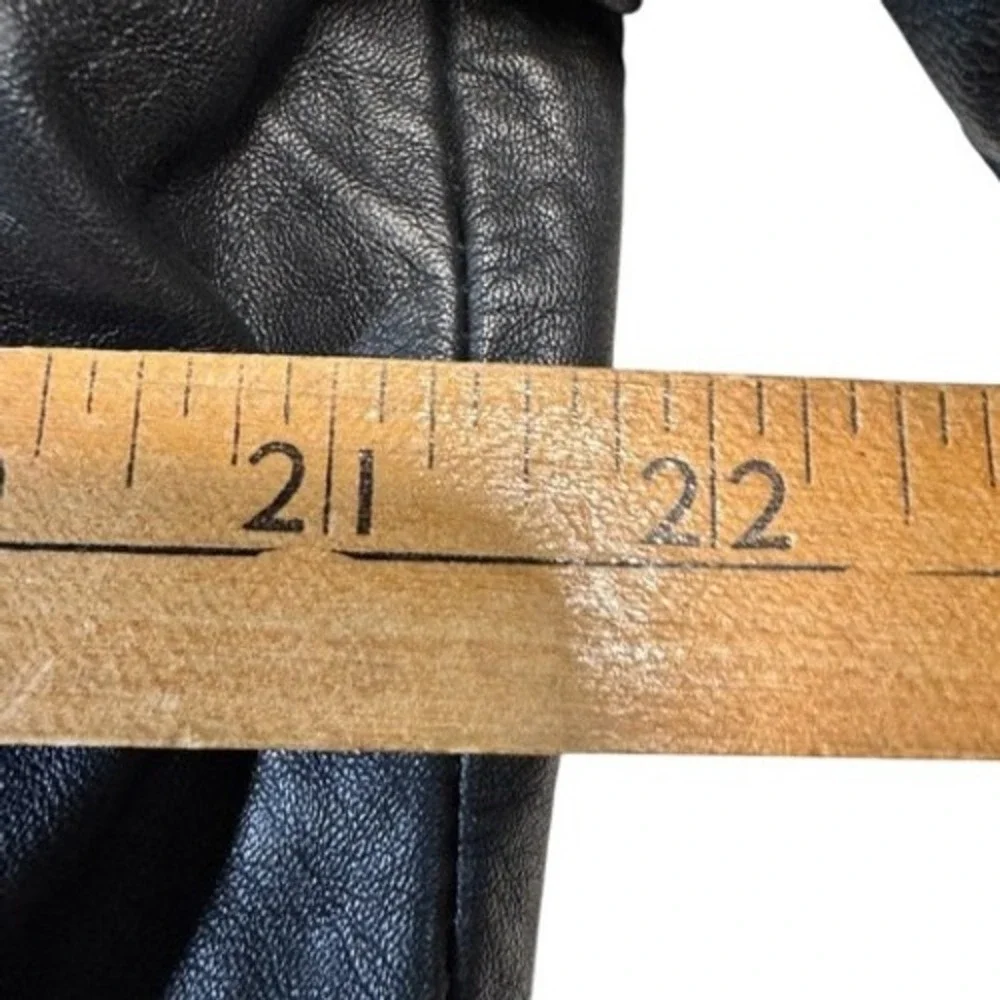 Vance Leather collection‎ women XXXXL Black Genuine Motorcycle Jacket 11 Zippers